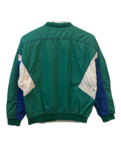CHEMISE LACOSTE（シュミーズ ラコステ）CHEMISE LACOSTE (シュミーズ ラコステ) ナイロンジャケット　	70's グリーン×ブルー サイズ:記載なしの古着・服飾アイテム