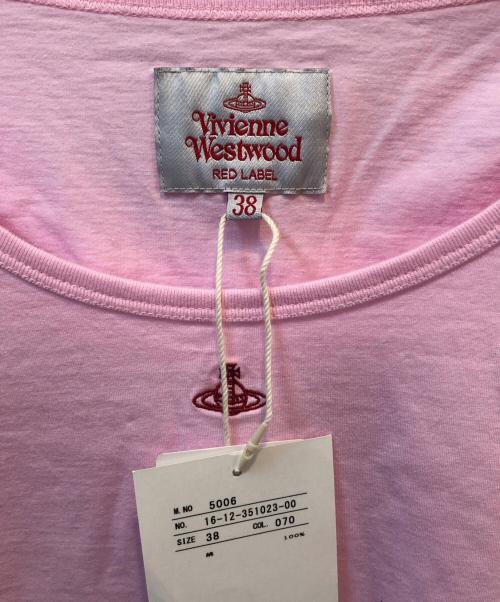 Vivienne Westwood RED LABEL（ヴィヴィアンウエストウッドレッドレーベル）Vivienne Westwood RED LABEL (ヴィヴィアンウエストウッドレッドレーベル) 半袖カットソー ピンク サイズ:38 未使用品の古着・服飾アイテム