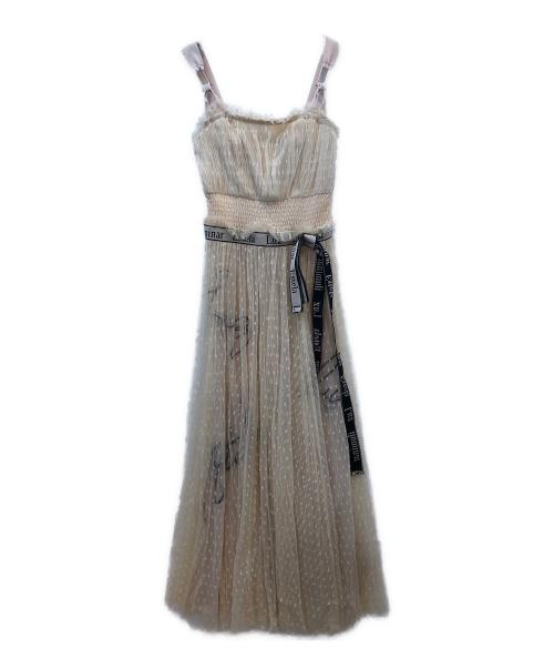 Snidel（スナイデル）Snidel (スナイデル) キャミソールワンピース ベージュ サイズ:FREEの古着・服飾アイテム