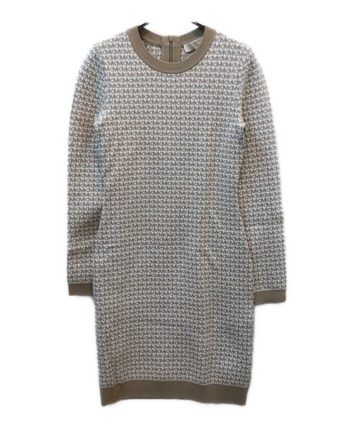 MICHAEL KORS（マイケル・コース）MICHAEL KORS (マイケル・コース) 長袖ワンピース ベージュ サイズ:FREEの古着・服飾アイテム