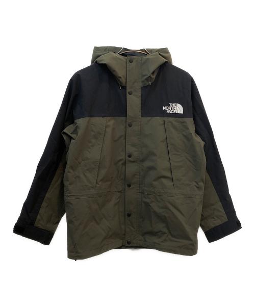 THE NORTH FACE（ザ ノース フェイス）THE NORTH FACE (ザ ノース フェイス) マウンテンライトジャケット グリーン×ブラック サイズ:Lの古着・服飾アイテム