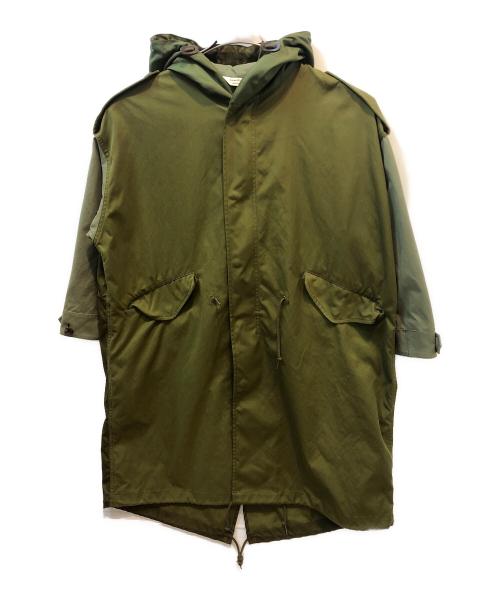 beautiful people（ビューティフルピープル）beautiful people (ビューティフルピープル) ポリ切替モッズコート グリーン サイズ:170の古着・服飾アイテム