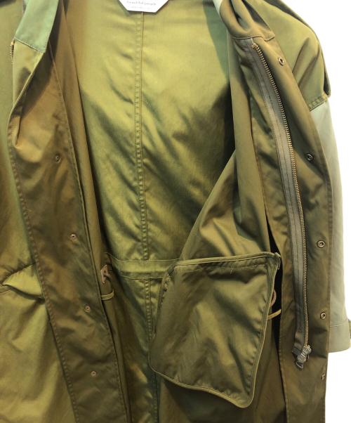 beautiful people（ビューティフルピープル）beautiful people (ビューティフルピープル) ポリ切替モッズコート グリーン サイズ:170の古着・服飾アイテム