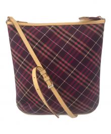 BURBERRY BLUE LABEL（バーバリー ブルー レーベル）の古着「ショルダーバッグ　ZAE06-100-36」｜パープル×ピンク