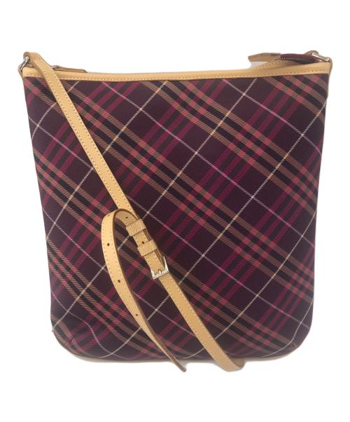 BURBERRY BLUE LABEL（バーバリー ブルー レーベル）BURBERRY BLUE LABEL (バーバリー ブルー レーベル) ショルダーバッグ　ZAE06-100-36 パープル×ピンクの古着・服飾アイテム