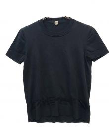 HERMES（エルメス）の古着「薄手ニット　」｜ブラック