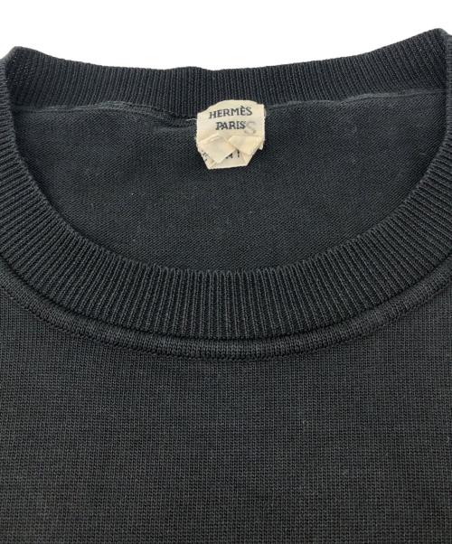 HERMES（エルメス）HERMES (エルメス) 薄手ニット　 ブラック サイズ:34の古着・服飾アイテム