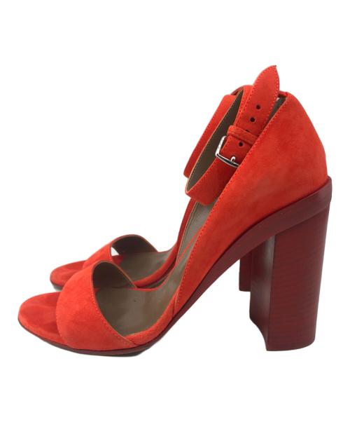 HERMES（エルメス）HERMES (エルメス) ヒールサンダル オレンジ サイズ:37の古着・服飾アイテム