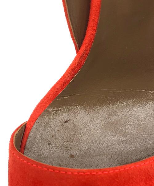 HERMES（エルメス）HERMES (エルメス) ヒールサンダル オレンジ サイズ:37の古着・服飾アイテム