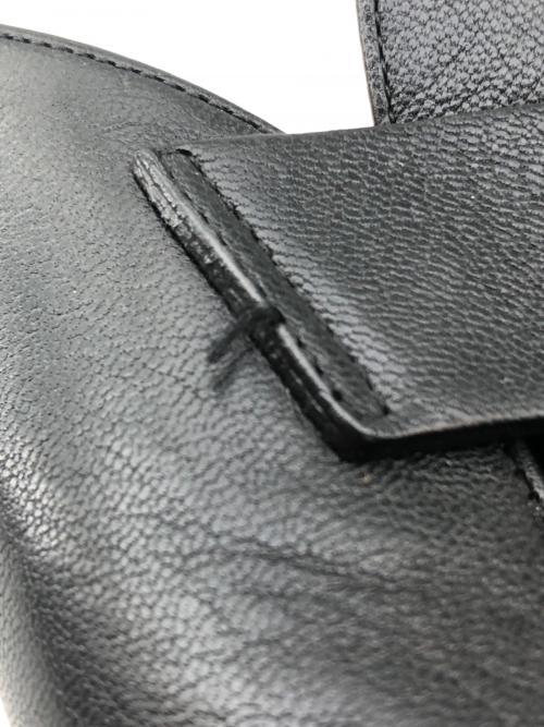 HERMES（エルメス）HERMES (エルメス) フリンジミュール ブラック サイズ:37 1/2の古着・服飾アイテム