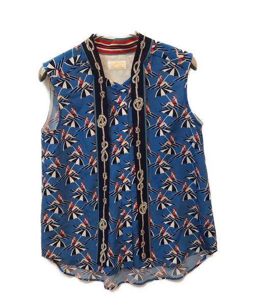 GRACE CONTINENTAL（（グレースコンチネンタル）GRACE CONTINENTAL (グレースコンチネンタル) セットアップ GRACE CLASS ブルー サイズ:36の古着・服飾アイテム