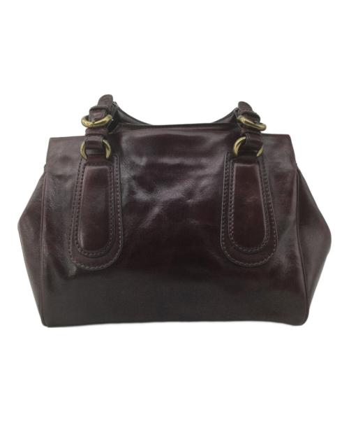 ANNA SUI（アナスイ）ANNA SUI (アナスイ) レザーハンドバッグ ボルドーの古着・服飾アイテム