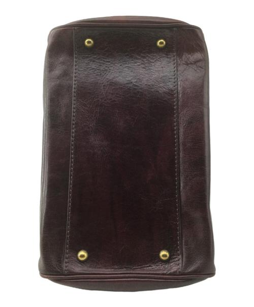 ANNA SUI（アナスイ）ANNA SUI (アナスイ) レザーハンドバッグ ボルドーの古着・服飾アイテム