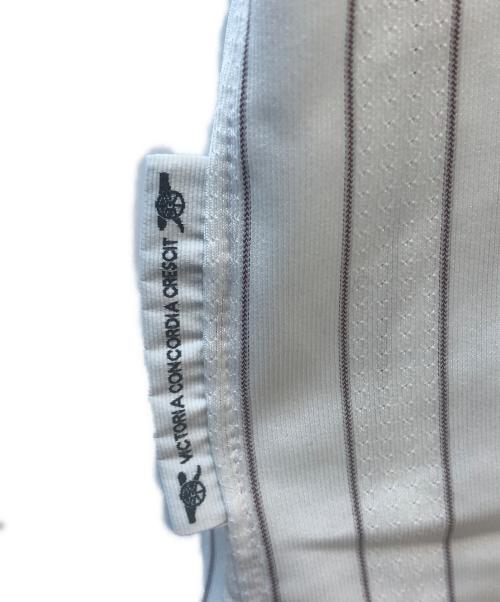 NIKE（ナイキ）NIKE (ナイキ) ゲームシャツ ストライプ アーセナル 09/10 ホワイト サイズ:Lの古着・服飾アイテム