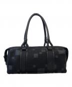 印傳インデン）の古着「ミニボストンバッグ」｜ブラック