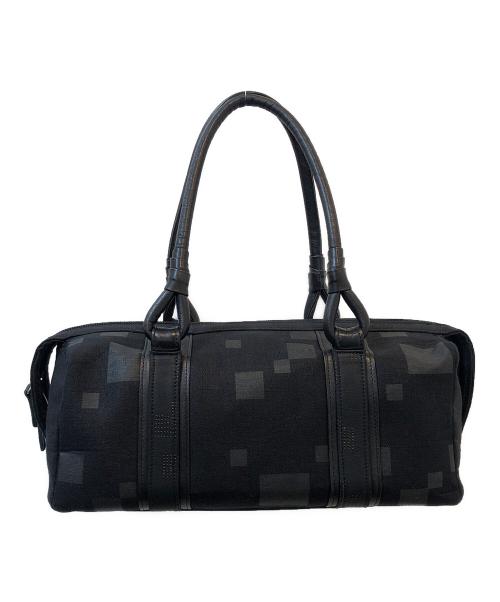 印傳（インデン）印傳 (インデン) ミニボストンバッグ ブラック サイズ:記載なしの古着・服飾アイテム