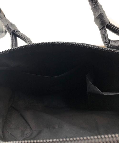 印傳（インデン）印傳 (インデン) ミニボストンバッグ ブラック サイズ:記載なしの古着・服飾アイテム