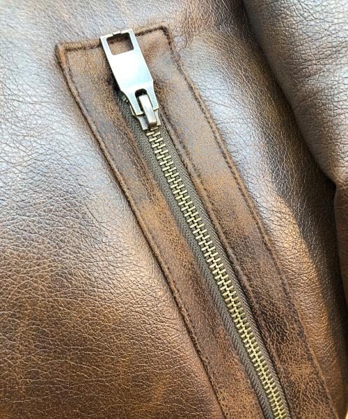 AGED AVIATOR（エイジド アヴィエーター）AGED AVIATOR (エイジド アヴィエーター) 裏ボアジャケット ブラウン サイズ:Fの古着・服飾アイテム