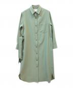 SOEJUソージュ）の古着「シャツワンピース」｜グリーン