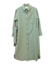 SOEJU（ソージュ）の古着「シャツワンピース」｜グリーン