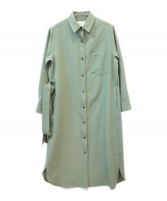 中古・古着通販】SOEJU (ソージュ) バンドカラーシャツワンピース
