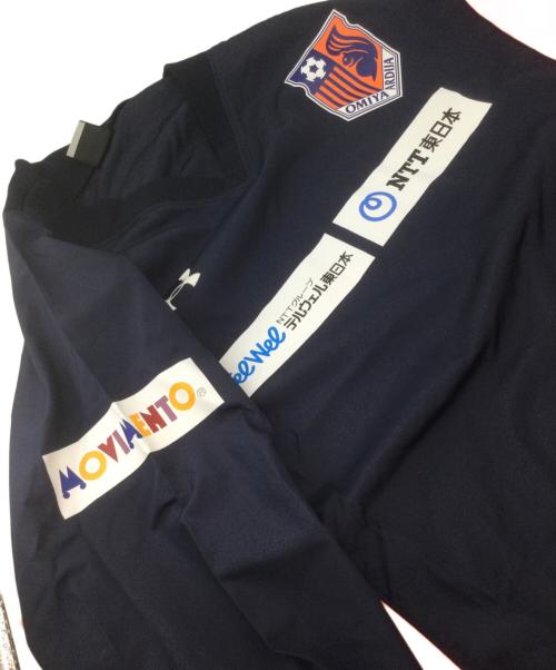 UNDER ARMOUR（アンダーアーマー）UNDER ARMOUR (アンダーアーマー) セットアップトレーニングシャツ ネイビー×オレンジ サイズ: XXLの古着・服飾アイテム
