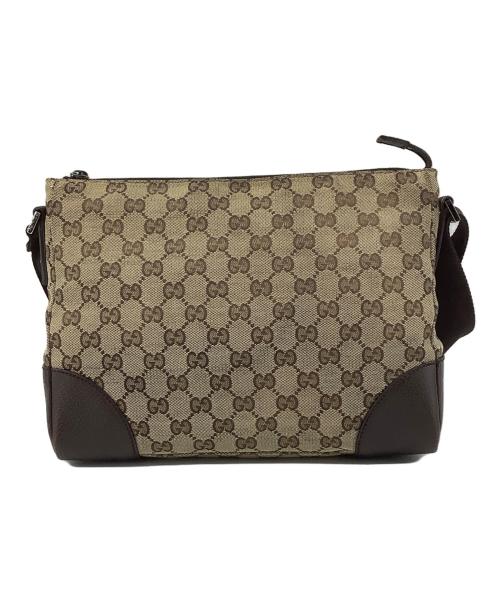 GUCCI（グッチ）GUCCI (グッチ) ショルダーバッグ　GG ブラウンの古着・服飾アイテム