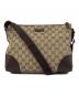 GUCCI（グッチ）の古着「ショルダーバッグ　GG」｜ブラウン