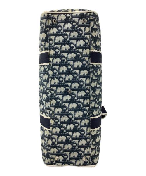 Christian Dior（クリスチャン ディオール）Christian Dior (クリスチャン ディオール) ボストンバッグ　トロッターＮo2 ネイビー×ホワイトの古着・服飾アイテム