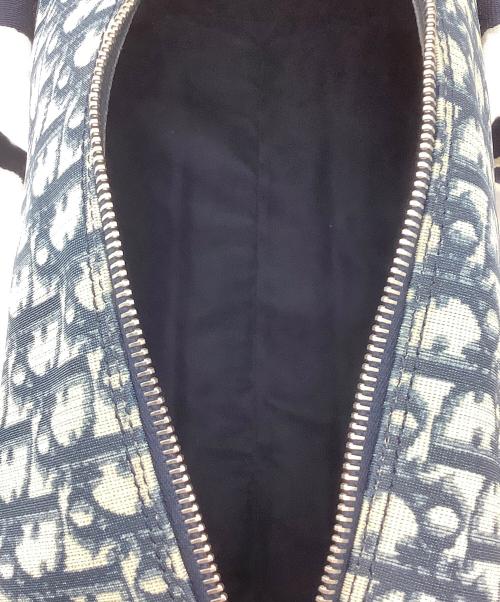 Christian Dior（クリスチャン ディオール）Christian Dior (クリスチャン ディオール) ボストンバッグ　トロッターＮo2 ネイビー×ホワイトの古着・服飾アイテム