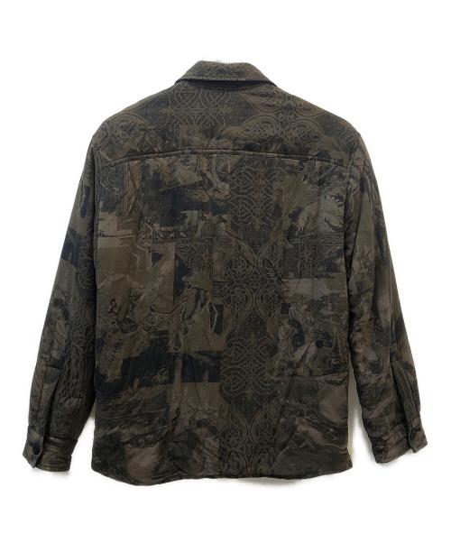DIESEL（ディーゼル）DIESEL (ディーゼル) 中綿ジャケット　カモフラージュ グリーン×ブラック サイズ:Sの古着・服飾アイテム