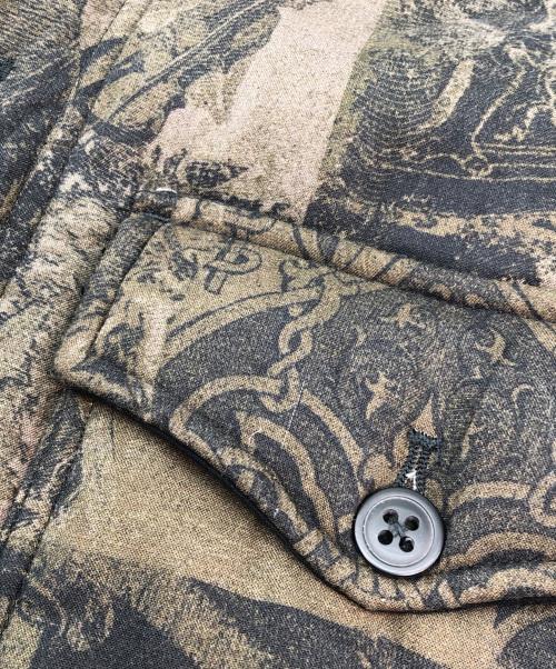 DIESEL（ディーゼル）DIESEL (ディーゼル) 中綿ジャケット　カモフラージュ グリーン×ブラック サイズ:Sの古着・服飾アイテム