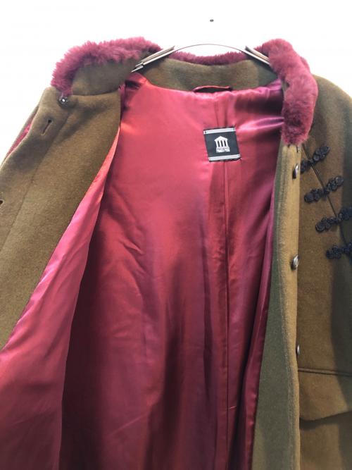 PAMEO POSE（パメオポーズ）PAMEO POSE (パメオポーズ) ウールコート オリーブ サイズ:Fの古着・服飾アイテム