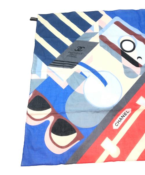 CHANEL（シャネル）CHANEL (シャネル) スカーフ ブルーの古着・服飾アイテム