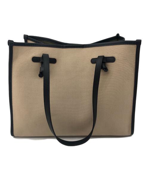 GIANNI CHIARINI（ジャンニ キアリーニ）GIANNI CHIARINI (ジャンニ キアリーニ) トートバッグ ベージュ×ブラックの古着・服飾アイテム