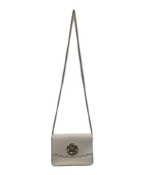 COACH（コーチ）COACH (コーチ) チェーンショルダーバッグ ベージュの古着・服飾アイテム
