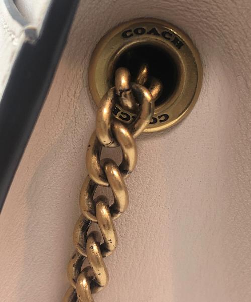 COACH（コーチ）COACH (コーチ) チェーンショルダーバッグ ベージュの古着・服飾アイテム