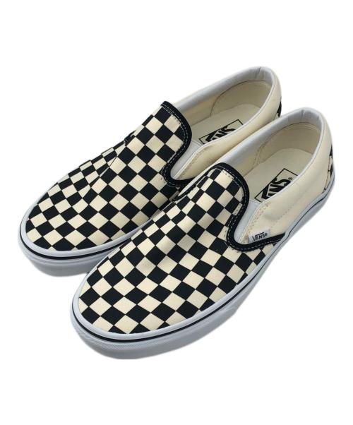 VANS（ヴァンズ）VANS (ヴァンズ) スリッポン ホワイト×ブラック サイズ:27㎝の古着・服飾アイテム