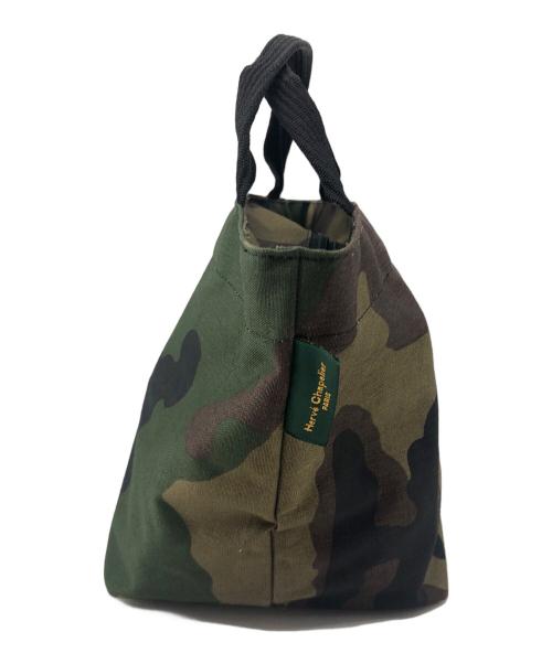 Herve Chapelier（エルベシャプリエ）Herve Chapelier (エルベシャプリエ) ハンドバッグ グリーン×カーキの古着・服飾アイテム