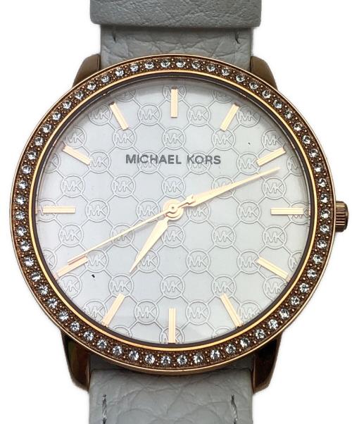 MICHAEL KORS（マイケルコース）MICHAEL KORS (マイケルコース) リストウォッチ ホワイトの古着・服飾アイテム