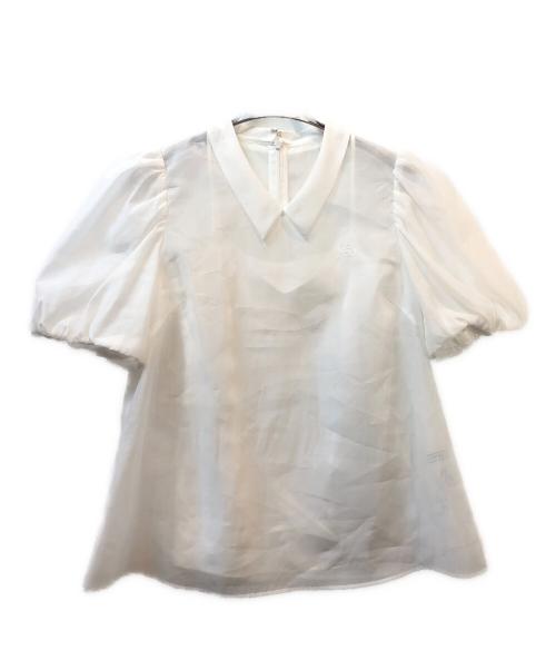 CELFORD（セルフォード）CELFORD (セルフォード) 半袖ブラウス ホワイト サイズ: 38の古着・服飾アイテム