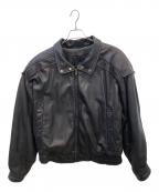ROBERT COMSTOCKロバートコムストック）の古着「レザージャケット」｜ブラック