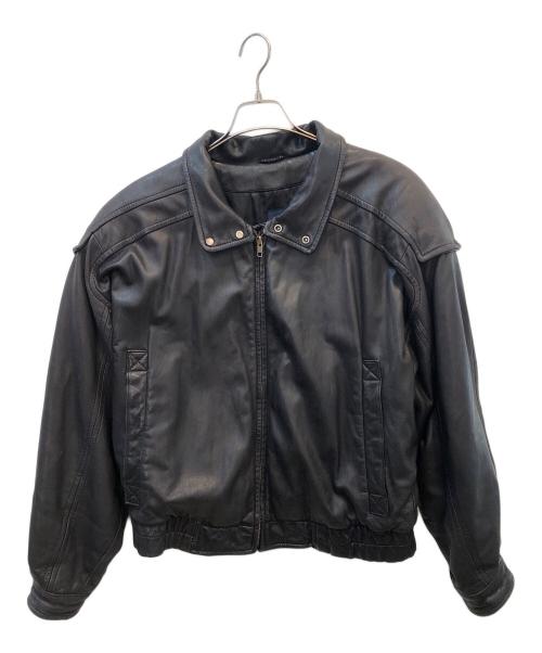 ROBERT COMSTOCK（ロバートコムストック）ROBERT COMSTOCK (ロバートコムストック) レザージャケット ブラック サイズ:Lの古着・服飾アイテム