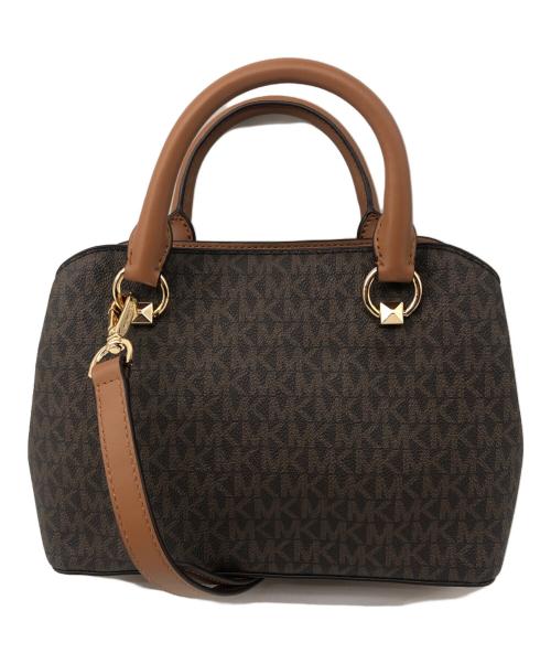 MICHAEL KORS（マイケル・コース）MICHAEL KORS (マイケル・コース) 2WAYバッグ　サッチェル ブラウン サイズ:記載なしの古着・服飾アイテム