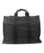 HERMESエルメス）の古着「トートバッグ　エールライン」｜グレー