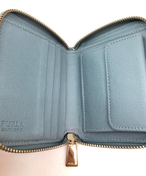 FURLA（フルラ）FURLA (フルラ) 2つ折り財布 スカイブルーの古着・服飾アイテム