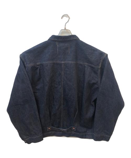 HOUSTON（ヒューストン）HOUSTON (ヒューストン) セルビッジデニムトラッカージャケット ネイビー サイズ:46の古着・服飾アイテム