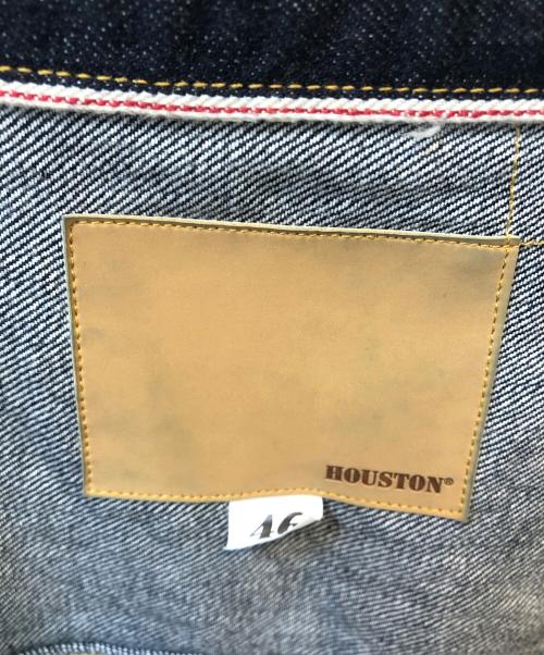 HOUSTON（ヒューストン）HOUSTON (ヒューストン) セルビッジデニムトラッカージャケット ネイビー サイズ:46の古着・服飾アイテム