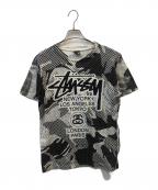 stussyステューシー）の古着「半袖Tシャツ　ドット柄」｜ホワイト