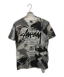 stussy（ステューシー）の古着「半袖Tシャツ　ドット柄」｜ホワイト